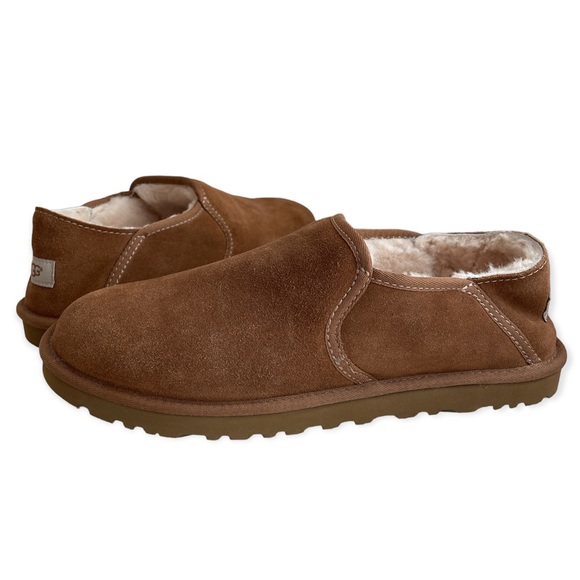 UGG Other - UGG Kenton Slippers Shoes Leather Sheepskin Fur NEW Mens 12